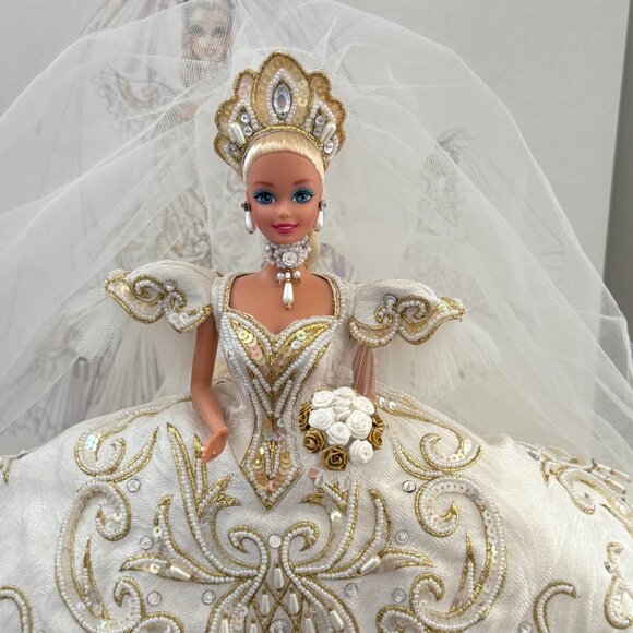 NIB 1992 Empress Bride Barbie by Bob Mackie Mattel #04247 - Picture 4 of 16